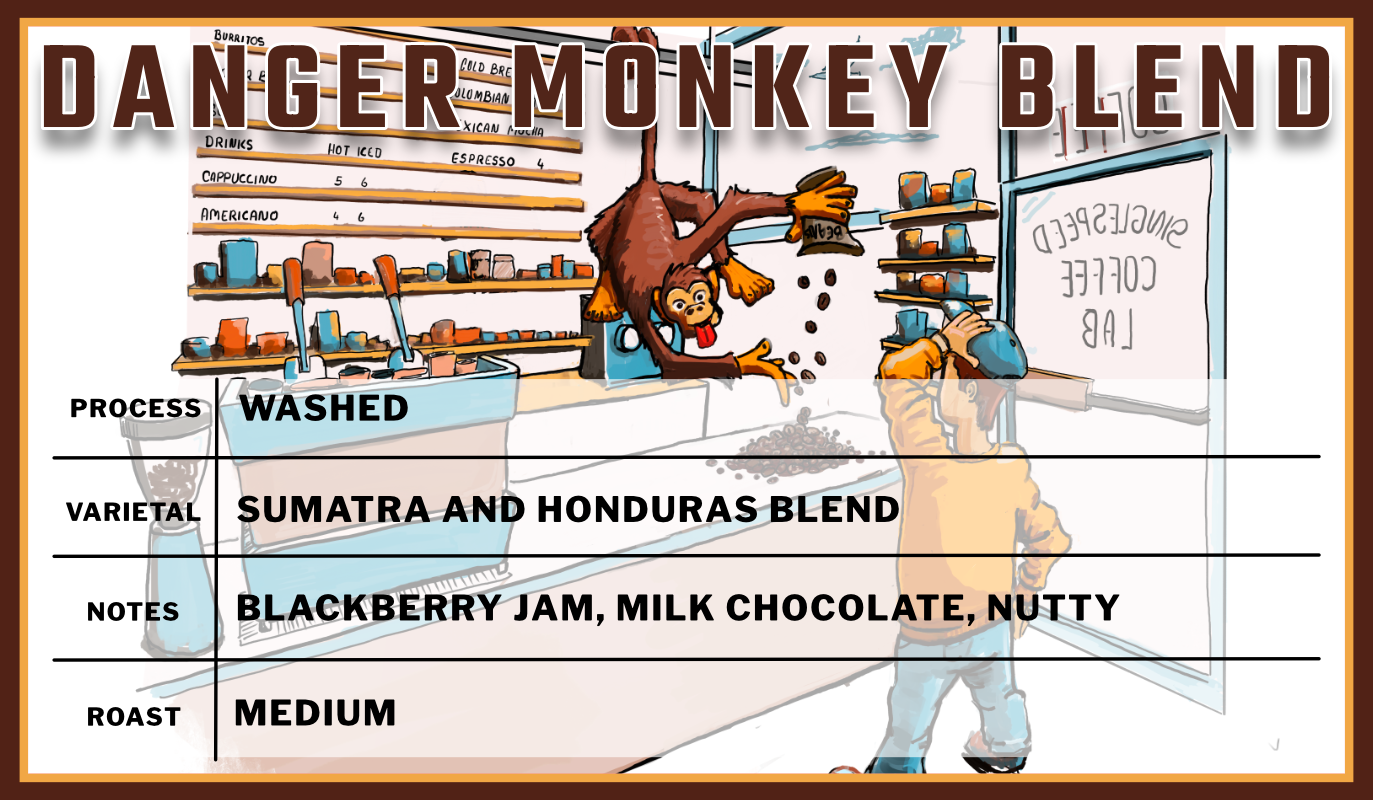 Danger Monkey Single Speed Coffee Roasters In House Blend