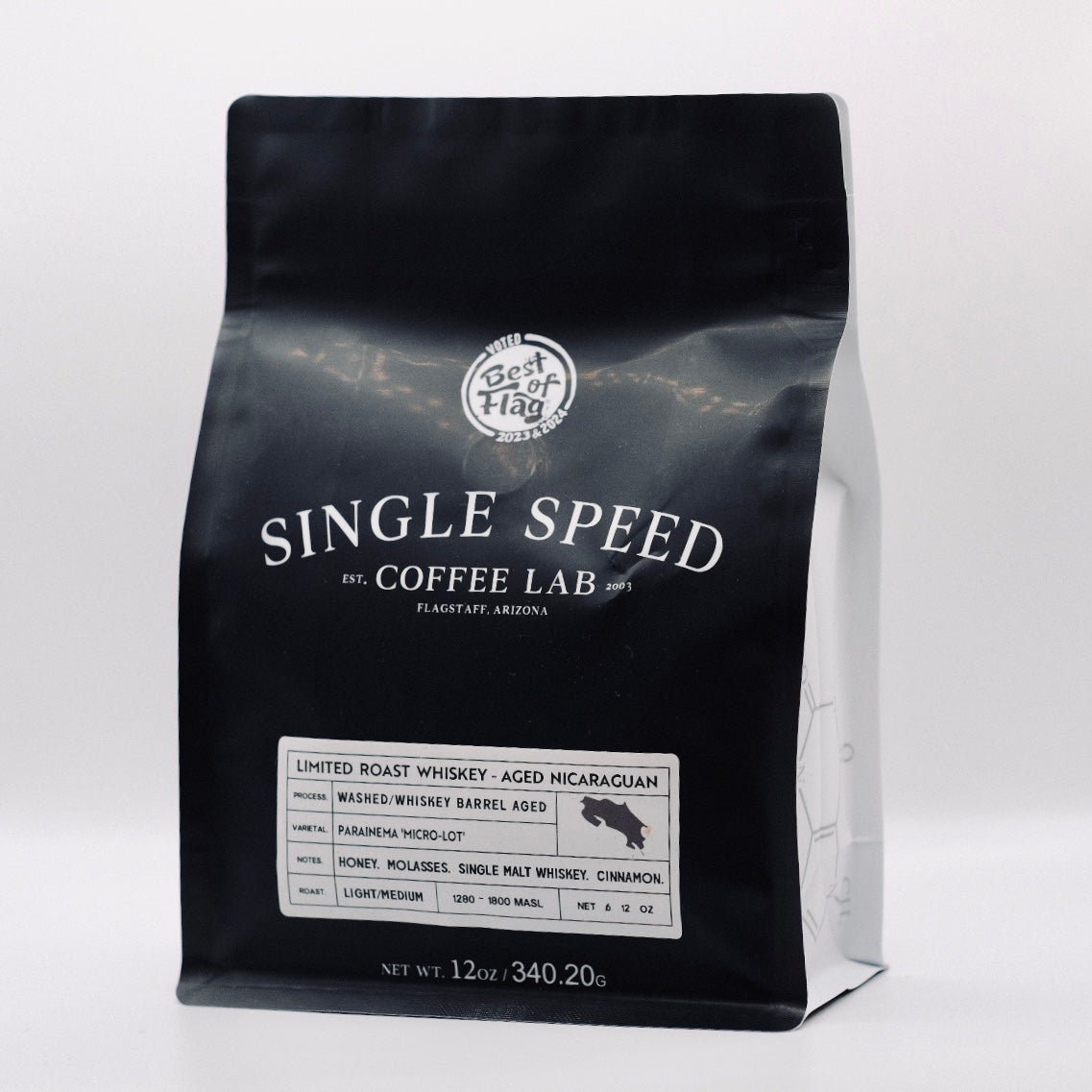 Whiskey Beans (barrel aged) Nicaraguan - Single Speed Coffee Roasters Flagstaff