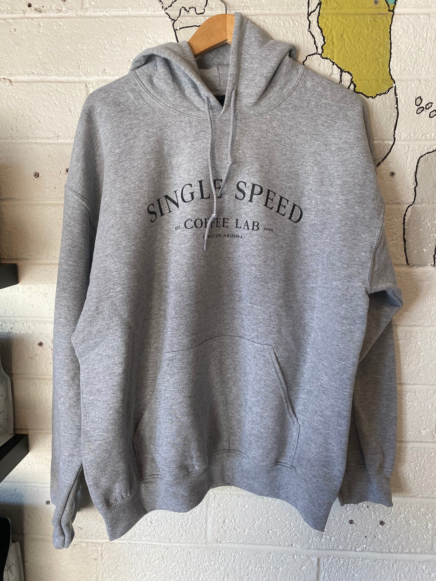 Single Speed Coffee Lab Gray Hoodie